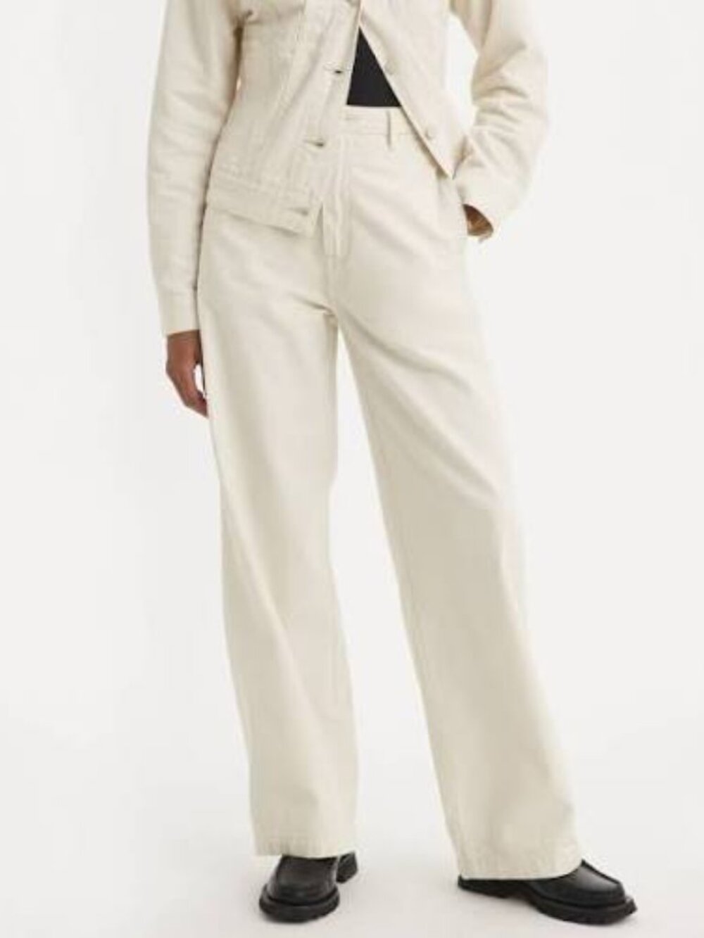 Levi's Wellthread Ivory Ribcage Bell Jeans 26"